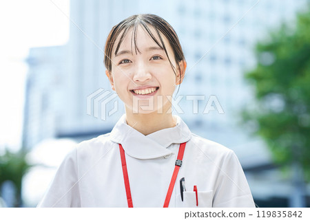 Portrait of young nurse 119835842