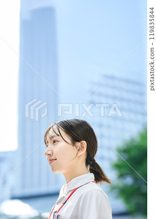 Portrait of young nurse 119835844