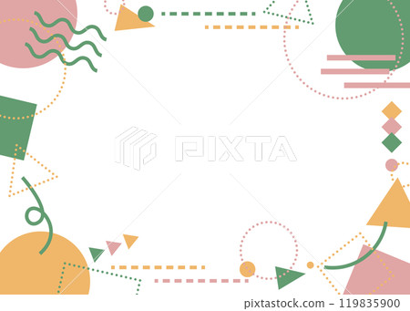 幾何形狀的抽象背景框架,流行設計 幾何形狀的抽象背景框架,流行設計 119835900