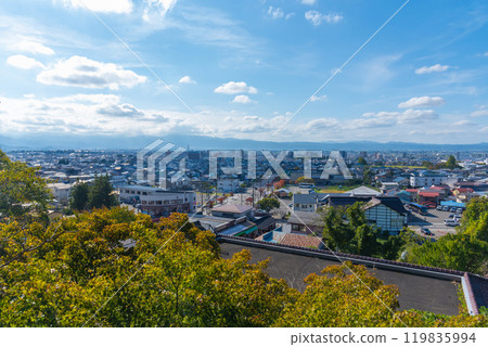 福島縣會津若松城市景觀 福島縣會津若松城市景觀 119835994
