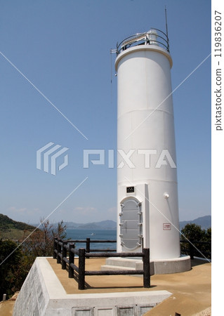 來島海峽馬島的須之崎燈塔 119836207