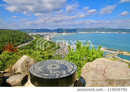 View from the observation deck at the summit of Shoshuho (Kurashiki City, Okayama Prefecture) 119836790