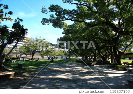 Sasebo Park, downtown Sasebo City, Nagasaki Prefecture Sasebo Park, downtown Sasebo City, Nagasaki Prefecture 119837503