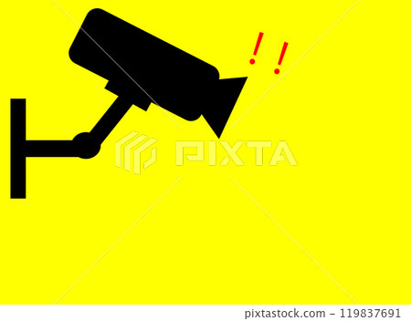 Illustration material of security camera 119837691