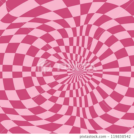 Psychedelic checkerboard poster 119838542