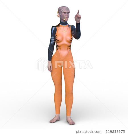 Female alien 119838675