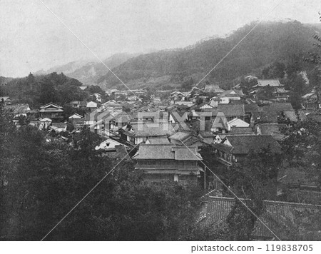 明治時代日本，兵庫縣，有馬溫泉 119838705