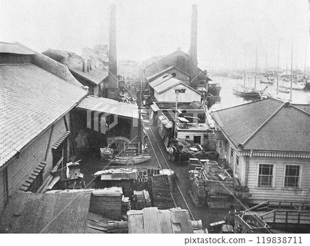 明治時期的日本大阪,大阪製鐵所 明治時期的日本大阪,大阪製鐵所 119838711