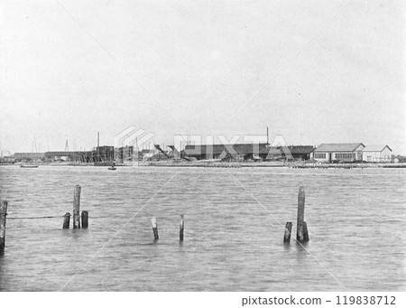 明治時期的日本大阪，大阪製鐵所 119838712