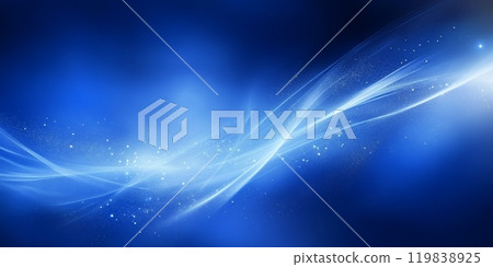 Abstract blue background with white glowing lines. 119838925