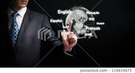 Global communication with multiple languages EIDE cross culture software 119839875