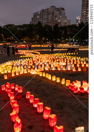 《Tokyo》Odaiba Seaside Lights Festival and night view of Odaiba Seaside Park 119840555