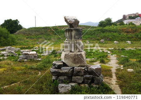 The ruins of the Temple of Artemis at Ephesus near Izmir, Turkey 119840771