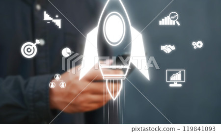 Business growth and startup launch concept EIDE Business growth and startup launch concept EIDE 119841093