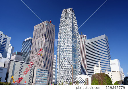 Tokyo Shinjuku Station West Exit Station Front Scene Tokyo Shinjuku Station West Exit Station Front Scene 119842779