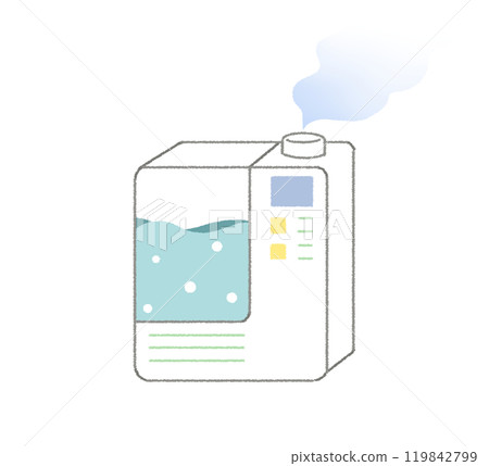 加濕器插畫素材-秋冬乾燥對策 加濕器插畫素材-秋冬乾燥對策 119842799