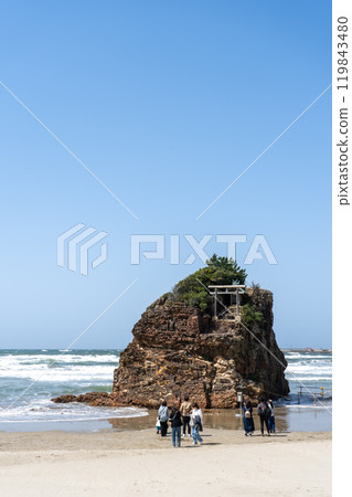 島根縣出雲市稻佐海灘（弁天島）景觀 119843480