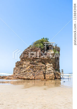 島根縣出雲市稻佐海灘（弁天島）景觀 119843494
