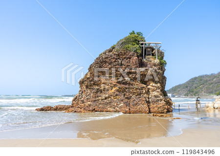 島根縣出雲市稻佐海灘（弁天島）景觀 119843496