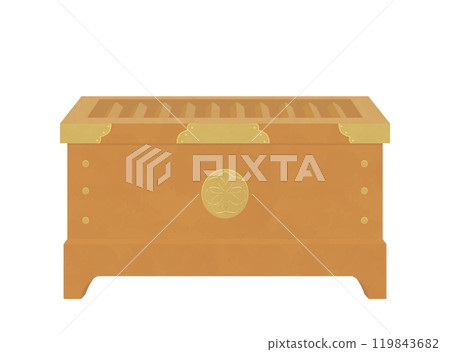 Illustration of the offertory box Illustration of the offertory box 119843682