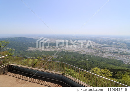 A view from the summit of Mount Nantai on Mount Tsukuba in Ibaraki Prefecture in May 2024 119843746