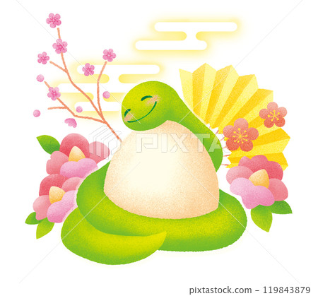 2025年蛇年拿著雞蛋透明背景 119843879