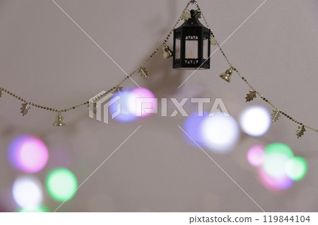 Christmas image with lantern Christmas image with lantern 119844104
