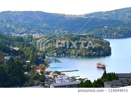 Hakone Lake Ashi scenery Hakone Lake Ashi scenery 119844653