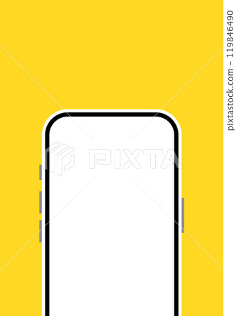 智慧型手機的前視圖插圖 智慧型手機的前視圖插圖 119846490