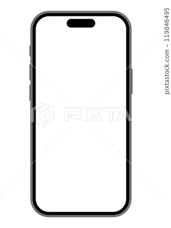 Smartphone front illustration Smartphone front illustration 119846495