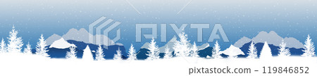 wide snow forest and mountains banner wide snow forest and mountains banner 119846852