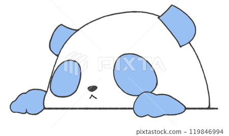 A panda popping out (blue) 119846994