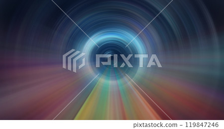 Abstract light effect in perspective concept series  119847246