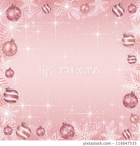 Christmas ball background illustration with text space 119847535