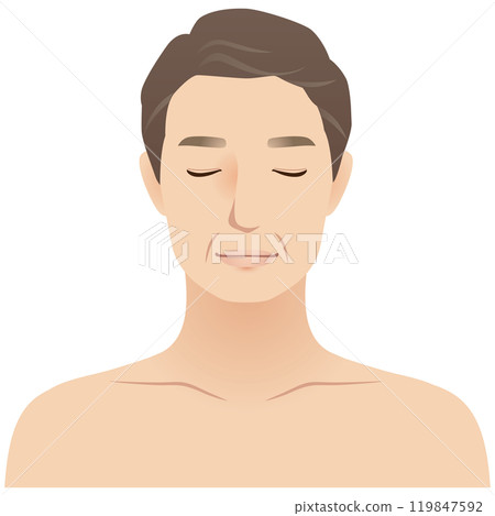 中年男人美容衰老 119847592