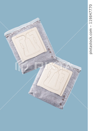 Sewing pattern templates in plastic envelopes 119847770