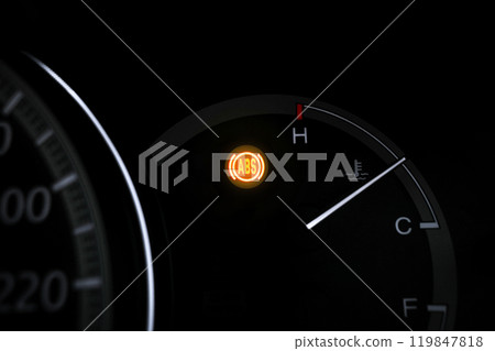 Car ABS warning light blinking on car dashboard Car ABS warning light blinking on car dashboard 119847818