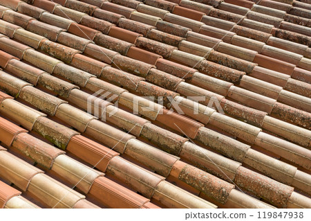 Roof tiles background 119847938