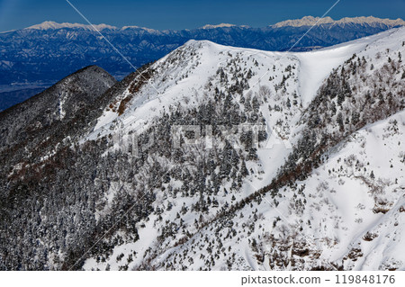 嚴冬中的八岳/赤岩之香和乘鞍/矢裡穗高山脈 119848176