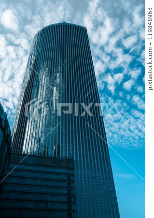 Eurasia Tower in Moscow. The business center of Moscow. A skyscraper Eurasia Tower in Moscow. The business center of Moscow. A skyscraper 119848963