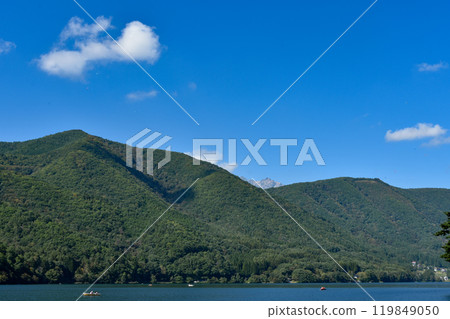 Mount Oguma seen from Lake Kizaki Mount Oguma seen from Lake Kizaki 119849050