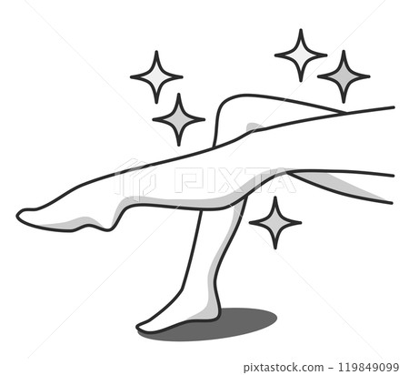 美容院和皮膚護理女性健康美麗雙腿的例證 美容院和皮膚護理女性健康美麗雙腿的例證 119849099