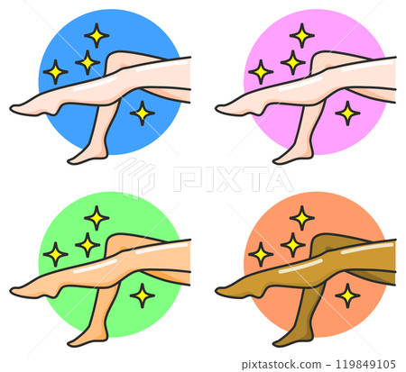 美容院和皮膚護理女性健康美麗雙腿的例證 美容院和皮膚護理女性健康美麗雙腿的例證 119849105