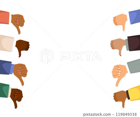 Multiethnic Business People Hands Making Thumbs Up Vector Illustration Multiethnic Business People Hands Making Thumbs Up Vector Illustration 119849338