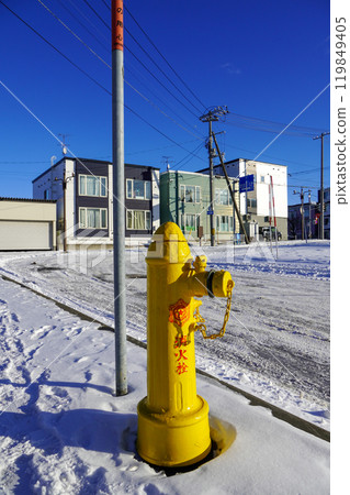 Fire hydrant in Sapporo (near the south exit of Hoshioki Station) Fire hydrant in Sapporo (near the south exit of Hoshioki Station) 119849405
