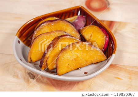 Compote of sweet potato 119850363