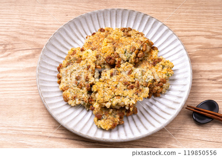 Natto rice oyaki Natto rice oyaki 119850556