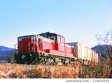 Freight trains running on the Sekihoku Main Line 119850591