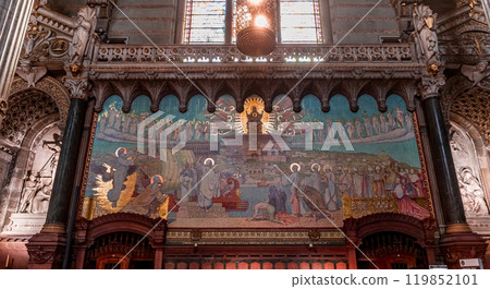 Basilica of Notre-Dame de Fourviere, Lyon, France Basilica of Notre-Dame de Fourviere, Lyon, France 119852101