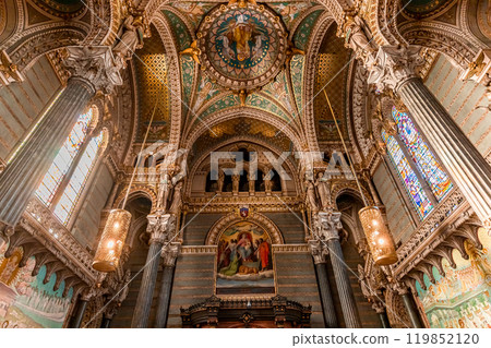 Basilica of Notre-Dame de Fourviere, Lyon, France 119852120